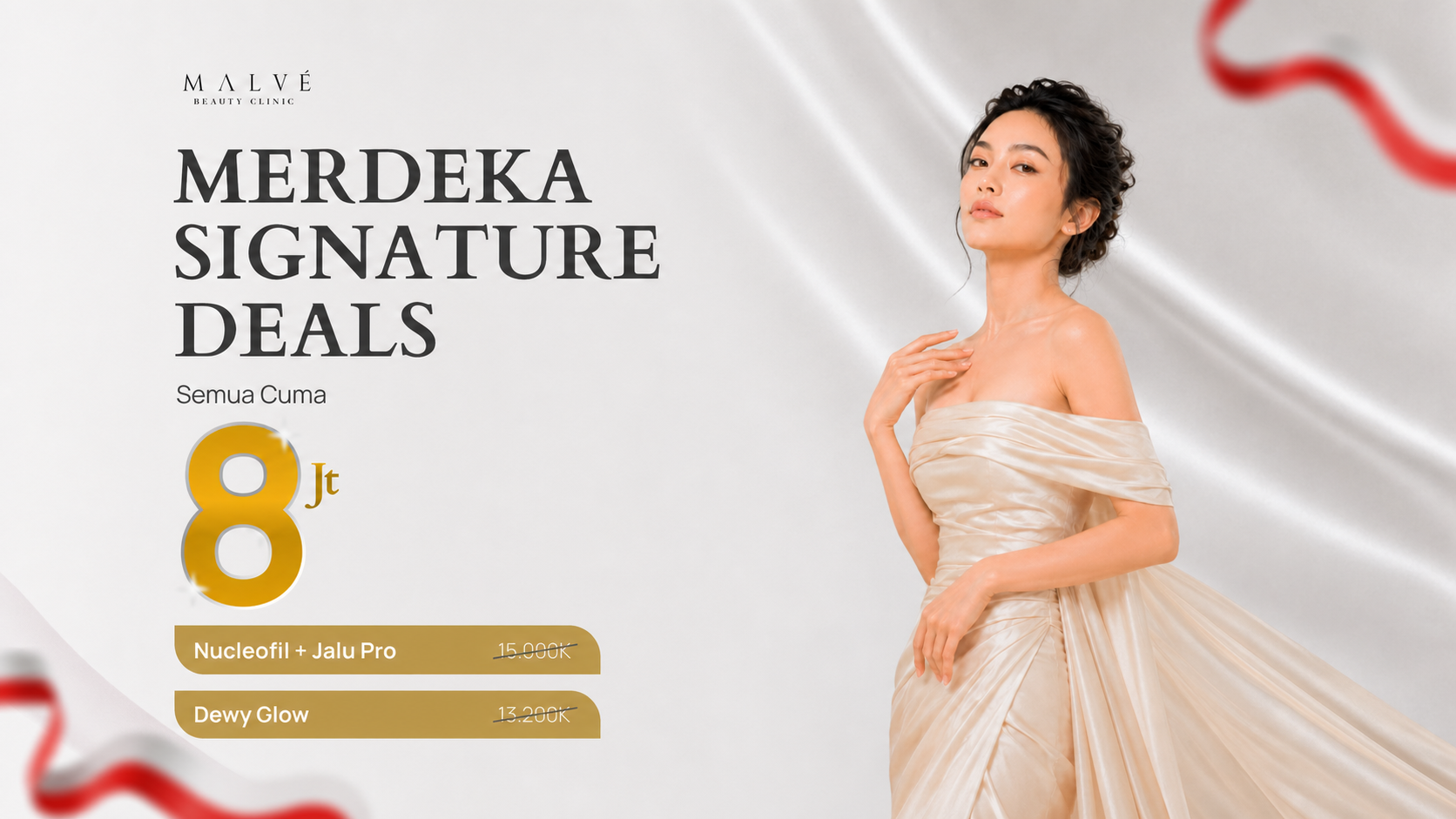 Banner promo Merdeka Signature semua pilihan Rp8 juta