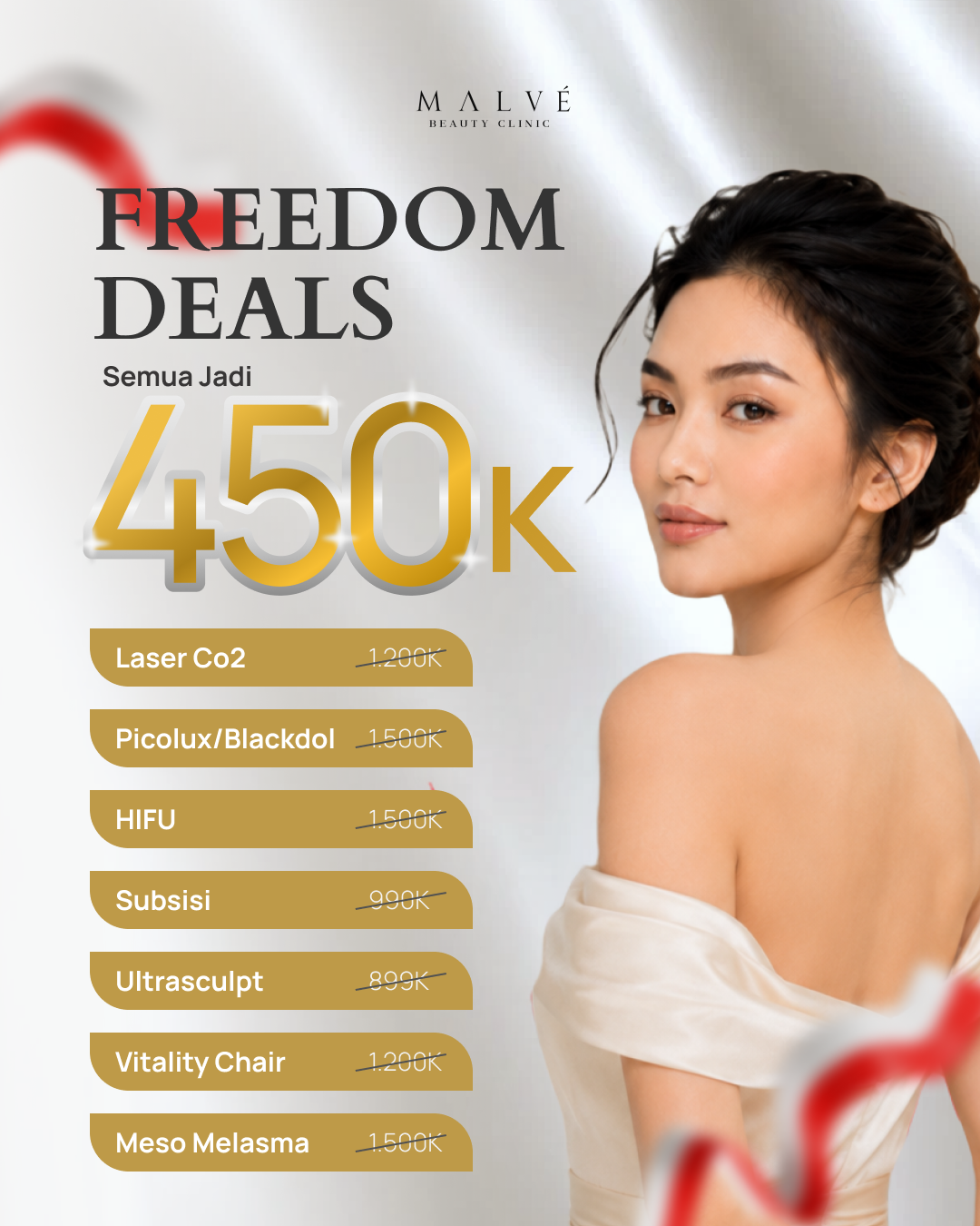 Card Freedom Deals tujuh pilihan treatment Rp450 ribu
